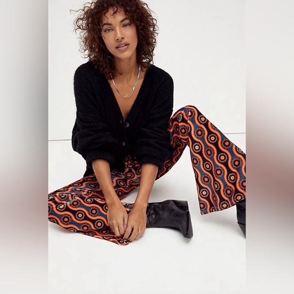 NWT Free People - Flare Street x
Barbara Hulanicki Velvet Ophir Pants Size M - Picture 4 of 11